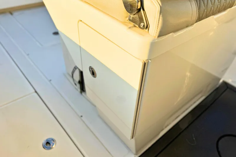 Slide: The Image of 2023 Solace 32 CS boat storage compartment detail. - 46
