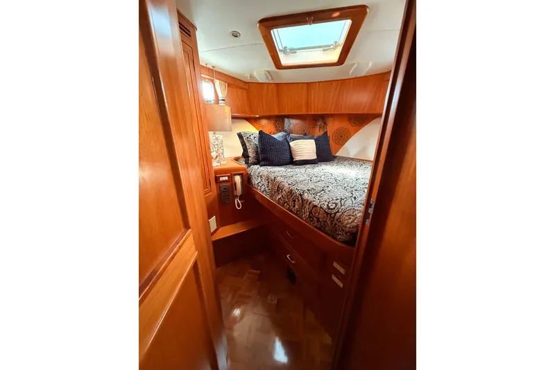 Slide: The Image of Luxurious cabin interior of 1997 Ocean Alexander 486 Pilothouse yacht. - 29