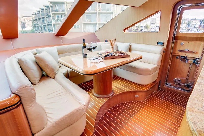 Slide: The Image of Luxurious interior of Horizon 82’ Cockpit Motoryacht, year 2006. - 14