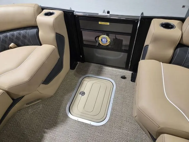 Slide: The Image of Interior of 2026 Barletta Lusso 25UE with luxurious seating. - 35