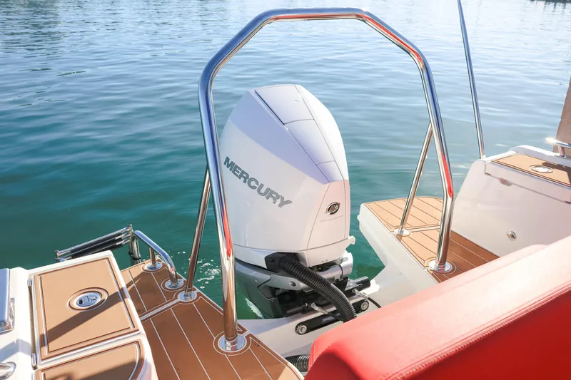 Slide: The Image of Nimbus T8 - Swim Platform & Engine - 15