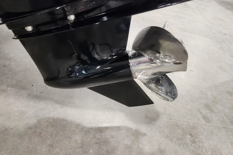 Slide: The Image of Dashboard of 2026 Tahoe Pontoon 23 LTZ Quad Lounge with RPM and speed gauges. - 24