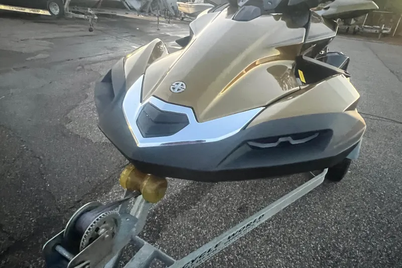 Slide: The Image of 2023 Kawasaki Jetski Ultra 310LX-S on trailer, parked on asphalt. - 15