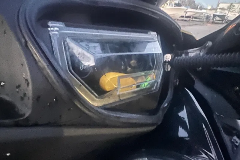 Slide: The Image of Close-up of 2023 Kawasaki Jetski Ultra 310LX-S dashboard with visible controls. - 21