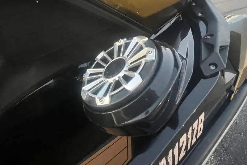 Slide: The Image of Close-up of 2023 Kawasaki Jetski Ultra 310LX-S speaker detail. - 9
