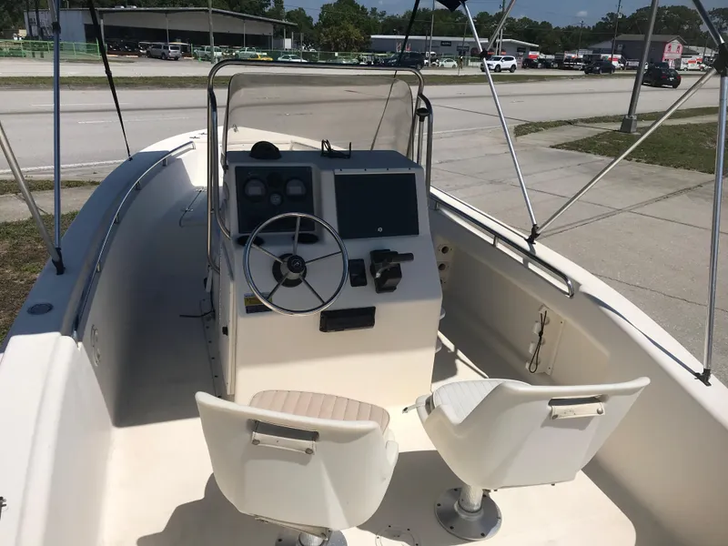 Slide: The Image of Interior view of a 2001 Scout 185 Sportfish boat. - 13