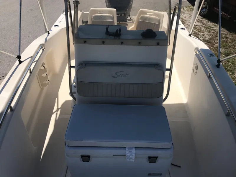 Slide: The Image of Interior view of a 2001 Scout 185 Sportfish boat. - 19