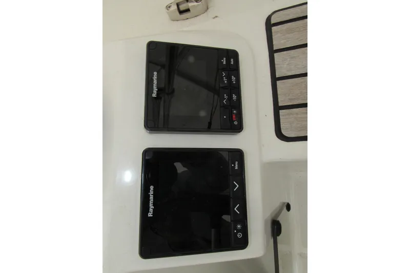 Slide: The Image of Raymarine navigation instruments on 2023 Jeanneau Sun Odyssey 349 yacht. - 21