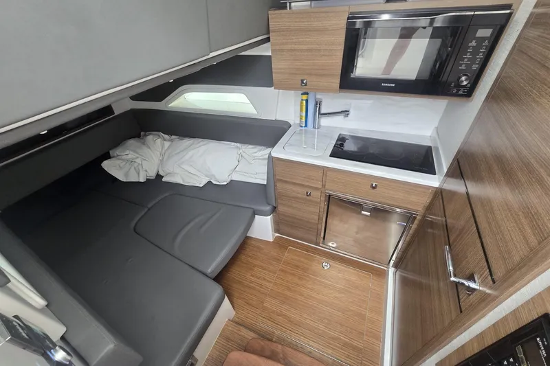 Slide: The Image of Fischer Panda control panel on 2021 Valhalla Boatworks V-46, displaying power and operating data. - 47