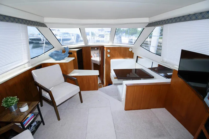 Slide: The Image of Helm of Carver 356 Aft Cabin Motor Yacht, year 2000. - 10