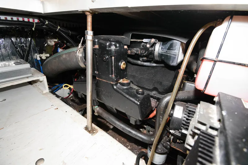 Slide: The Image of Engine room of 2000 Carver 356 Aft Cabin Motor Yacht. - 21