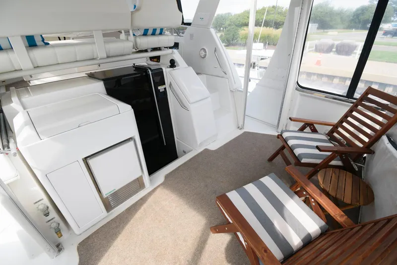 Slide: The Image of Interior of Carver 356 Aft Cabin Motor Yacht, year 2000. - 4