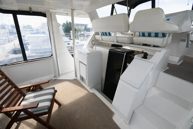 Slide: The Image of Interior of Carver 356 Aft Cabin Motor Yacht, year 2000. - 5