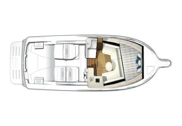 Slide: The Image of Engine components of a 2007 Tiara Yachts 3000 Open, showcasing hoses and metal parts. - 18