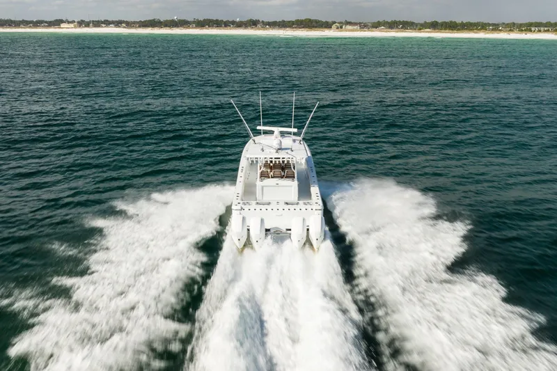 Slide: The Image of 2026 Barker Boatworks 40HPC cruising swiftly on open water. - 21