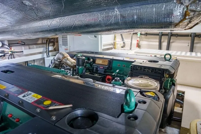 Slide: The Image of Volvo Penta IPS 600 engine in 2013 Sunseeker Portafino yacht. - 77