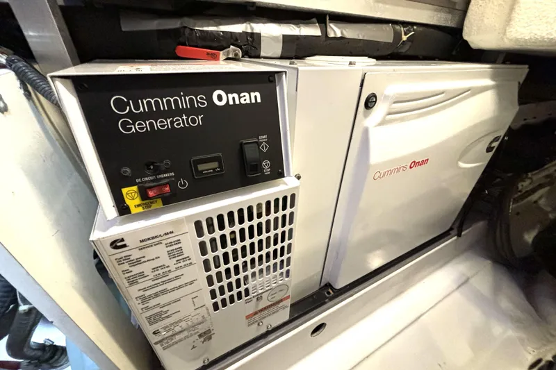 Slide: The Image of Cummins Onan generator in 2015 Beneteau Gran Turismo 49 yacht engine room. - 19