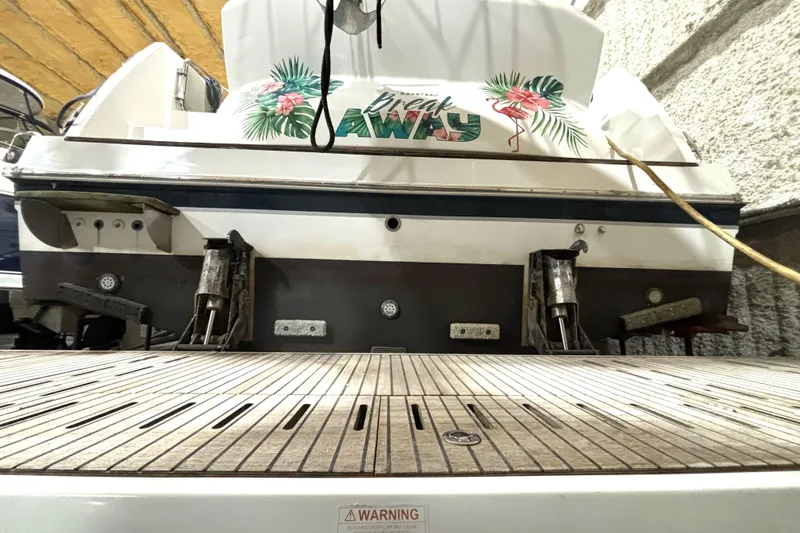 Slide: The Image of 2015 Beneteau Gran Turismo 49 yacht with "Break Away" design in storage. - 3