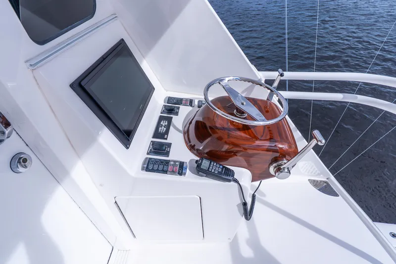 Slide: The Image of Aft Helm Station with Single Lever Controls - 62