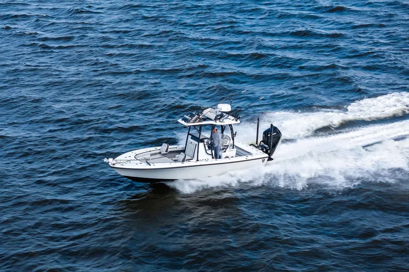 Slide: The Image of 2021 Barker Boatworks 26 Open cruising on open water. - 41