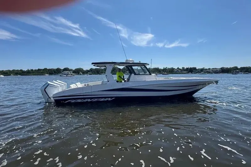 Slide: The Image of 2025 Fountain Powerboats 38 SCX 4 - 4