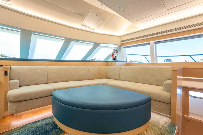Slide: The Image of Luxurious interior of 2016 Horizon PC52 yacht with spacious seating and modern design. - 11