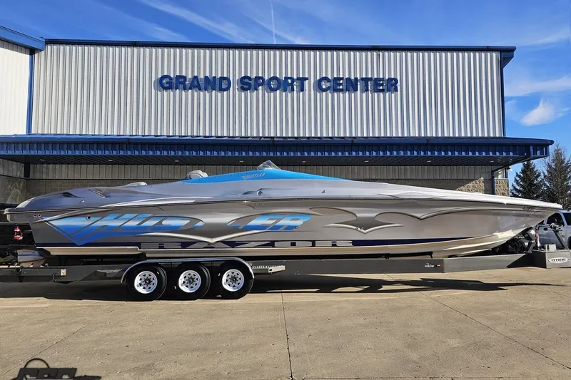 The Image of 2007 Hustler 41 Razor boat on trailer at Grand Sport Center. - 0