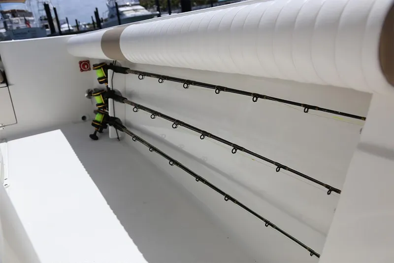 Slide: The Image of Manufacturer Provided Image: Fishing rod holders in Sea Born LX24 Center Console boat, 2026 model. - 14