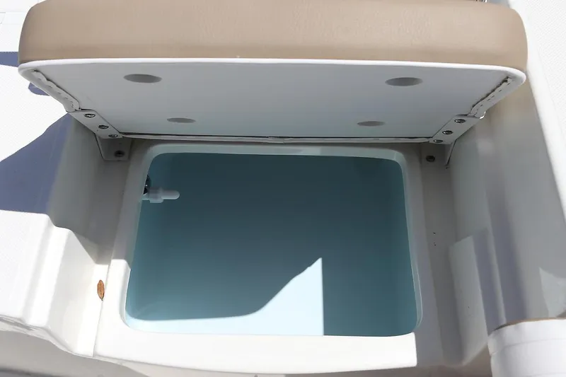 Slide: The Image of Manufacturer Provided Image: Battery compartment of Sea Born LX21 Center Console 2026. - 14