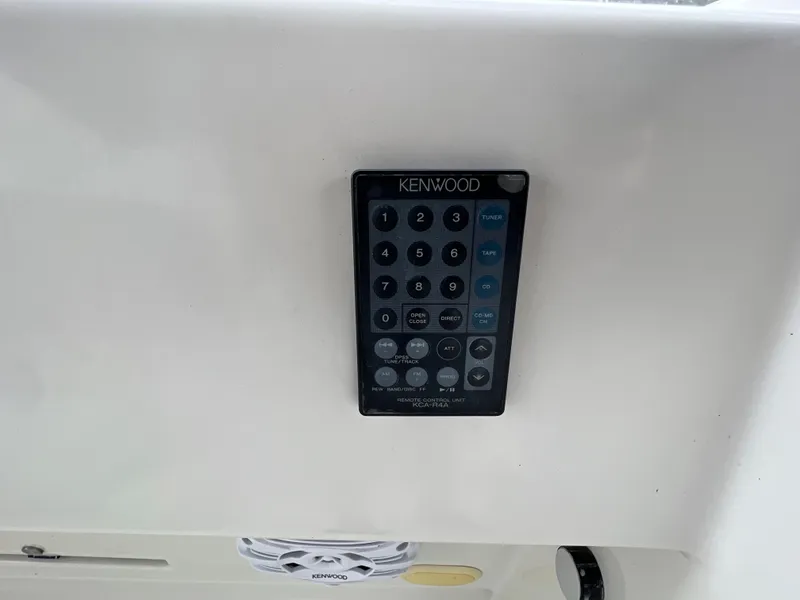 Slide: The Image of Kenwood remote on Carver 320 Voyager 1997 boat. - 10