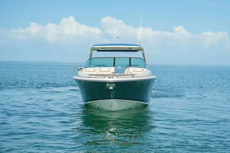 Slide: The Image of 2019 Chris-Craft Launch 35 GT OB on calm blue waters. - 20