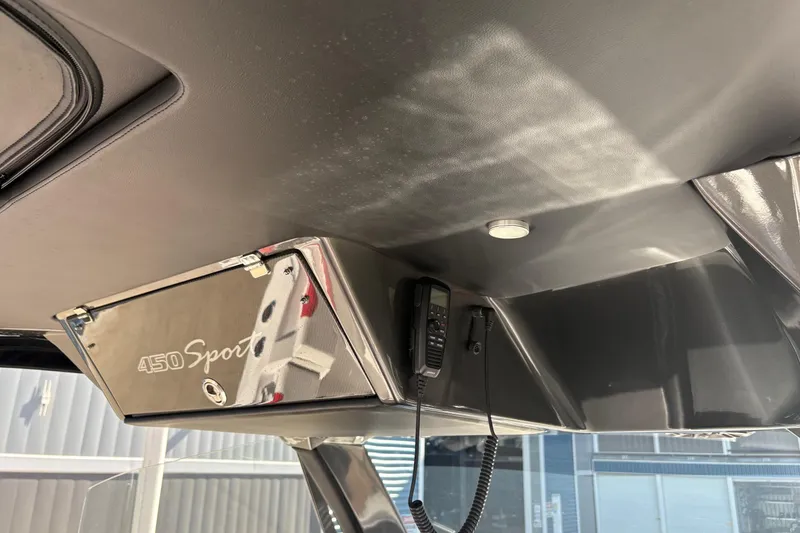 Slide: The Image of Garmin display on 2022 Nor-Tech 452 Super Fish boat, showing rear view camera. - 14