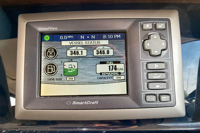 Slide: The Image of SmartCraft VesselView display on 2013 Tiara Yachts 3600 Coronet, showing fuel status. - 42