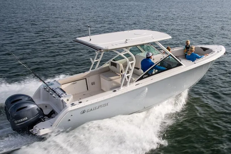 Slide: The Image of Manufacturer Provided Image: 2021 Sailfish 276 DC boat cruising on water with passengers. - 21