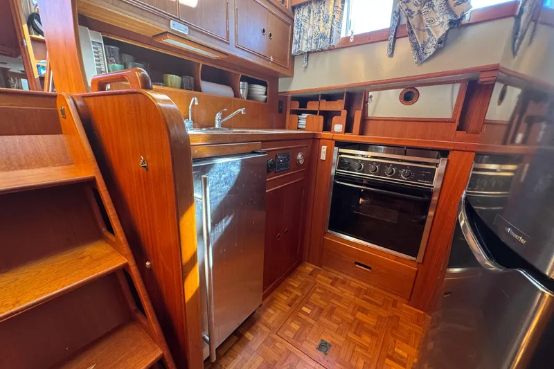 Slide: The Image of Galley of the 1990 Grand Banks 46 Classic yacht. - 21