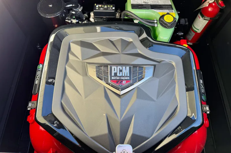 Slide: The Image of Engine compartment of 2026 Nautique Super Air Nautique GS22 with PCM engine. - 26