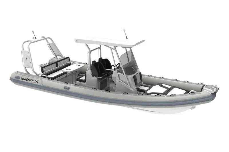 Slide: The Image of 2025 Highfield Sport 760 boat, sleek design, spacious seating, modern features. - 9