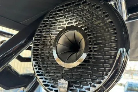 Slide: The Image of Close-up of a 2026 Supreme S220 speaker with a sleek, modern design. - 15