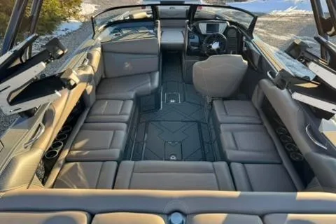 Slide: The Image of Luxurious interior of a 2026 Supreme S220 boat with spacious seating and modern design. - 8