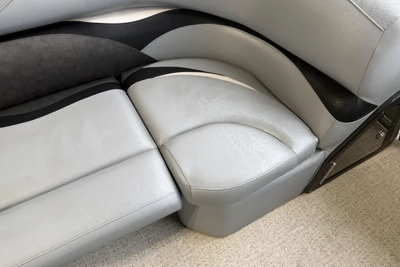 Slide: The Image of 2023 Aloha Pontoon PS 260 TT, luxurious gray seating detail. - 70