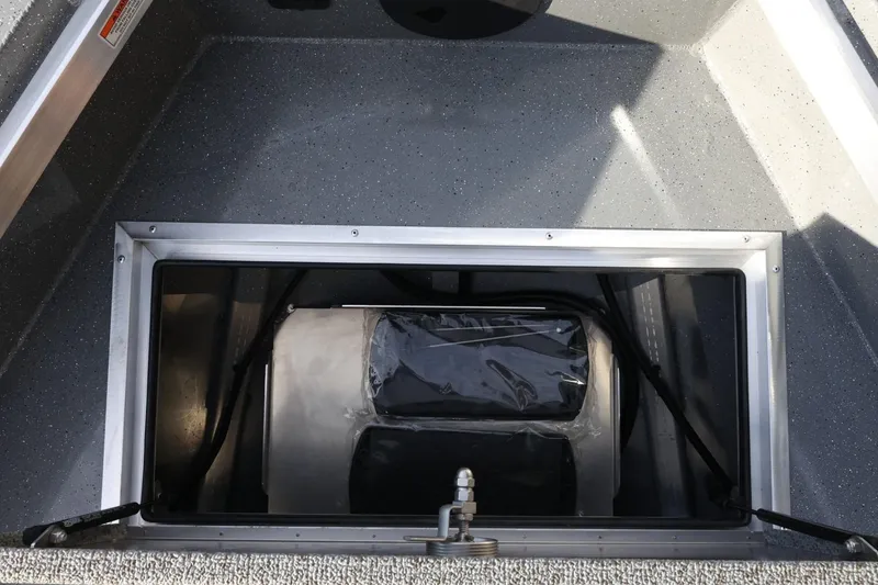 Slide: The Image of Storage compartment of 2026 Thunder Jet 209 Rush OT boat, featuring durable construction. - 13