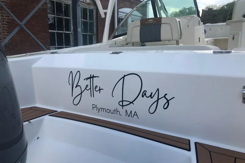 Slide: The Image of 2022 Cobia 240 Dual Console boat named "Better Days" in Plymouth, MA. - 10