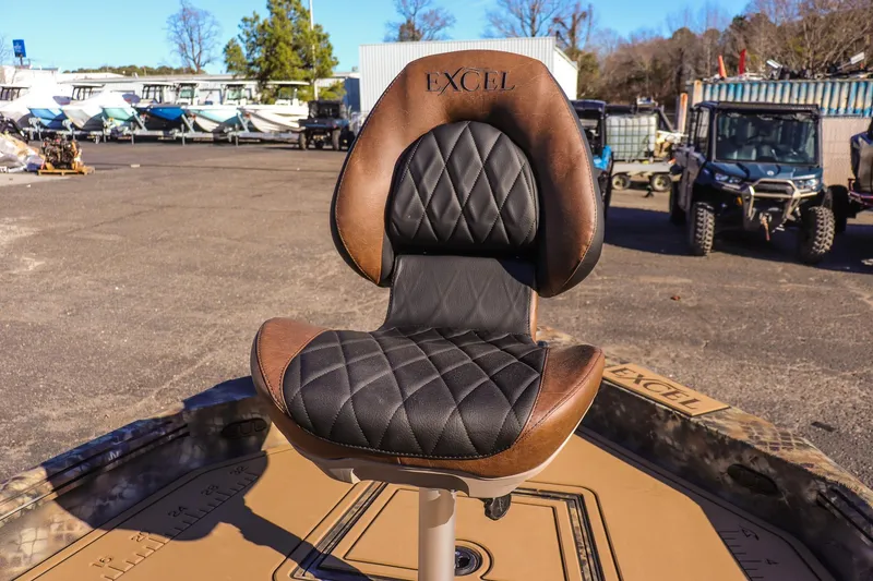 Slide: The Image of Luxurious seat on 2026 Excel 220 Bay Pro Elite boat, showcasing premium design and comfort. - 17