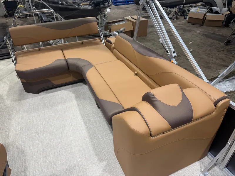 Slide: The Image of Tahoe LTZ CRB 2385 Cruise Rear Bench Pontoon $35995 2026 - 17