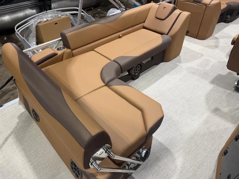 Slide: The Image of Tahoe LTZ CRB 2385 Cruise Rear Bench Pontoon $35995 2026 - 18