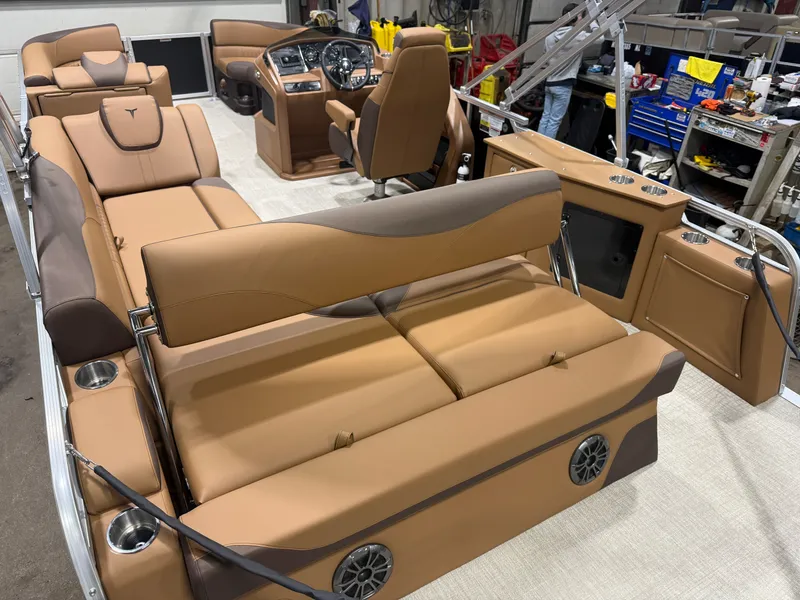 Slide: The Image of Tahoe LTZ CRB 2385 Cruise Rear Bench Pontoon $35995 2026 - 20