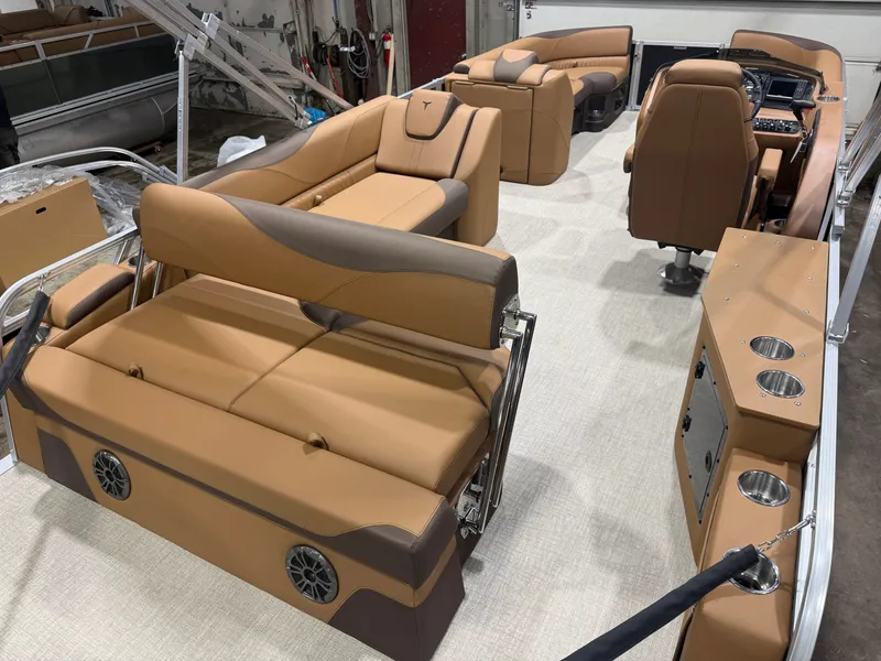 Slide: The Image of Tahoe LTZ CRB 2385 Cruise Rear Bench Pontoon $35995 2026 - 21