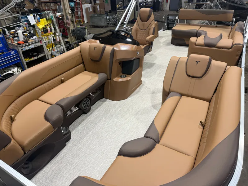 Slide: The Image of Tahoe LTZ CRB 2385 Cruise Rear Bench Pontoon $35995 2026 - 30