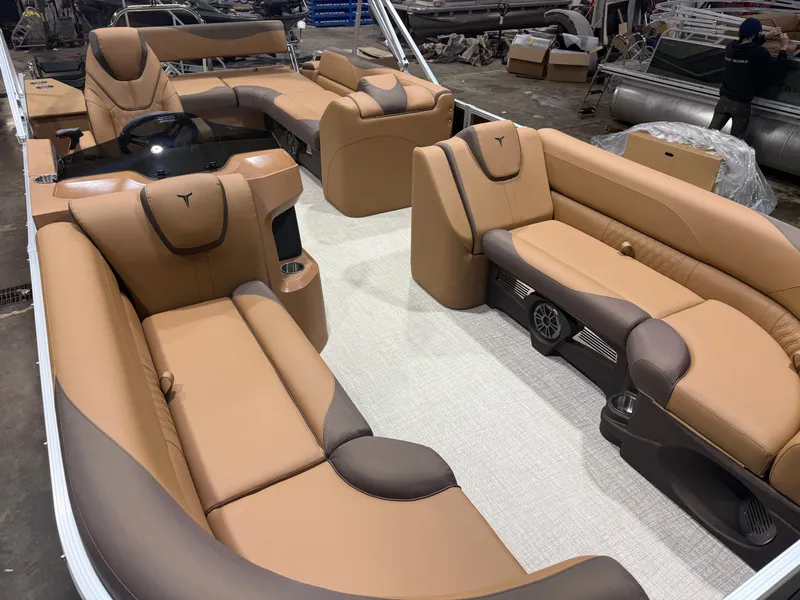 Slide: The Image of Tahoe LTZ CRB 2385 Cruise Rear Bench Pontoon $35995 2026 - 31