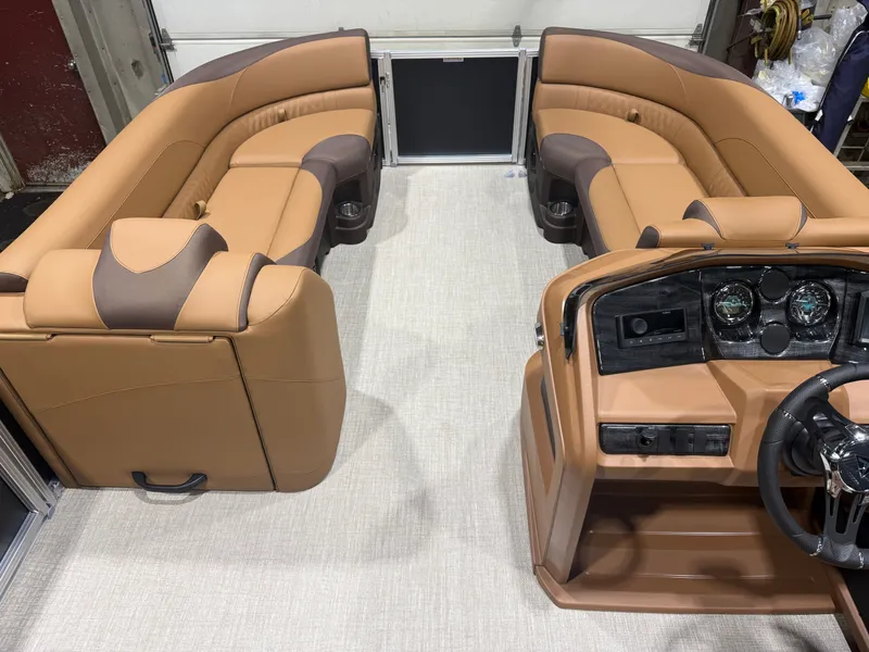 Slide: The Image of Tahoe LTZ CRB 2385 Cruise Rear Bench Pontoon $35995 2026 - 32